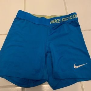 NIKE - Blue nike pro booty shorts. Size XS